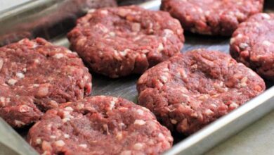 Air fryer venison burgers