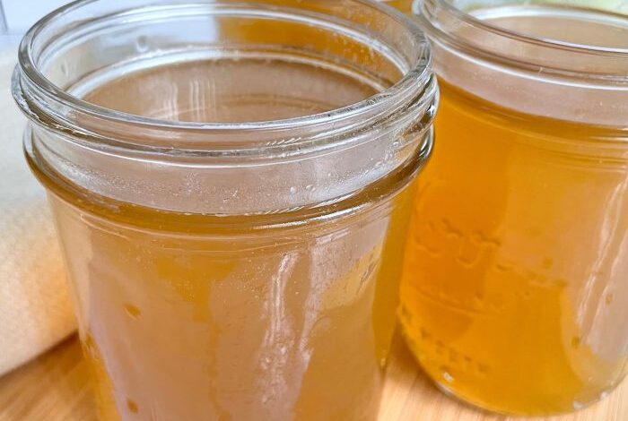 Slow cooker chicken bone broth