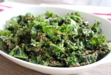 Sriracha lime kale chips