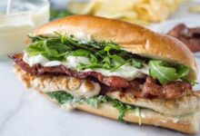 Cafe style grilled chicken sandwiches