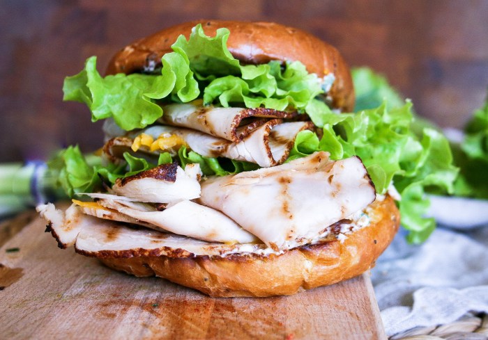 Grilled hot turkey sandwiches