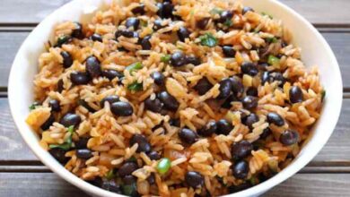 Mexican black beans and rice