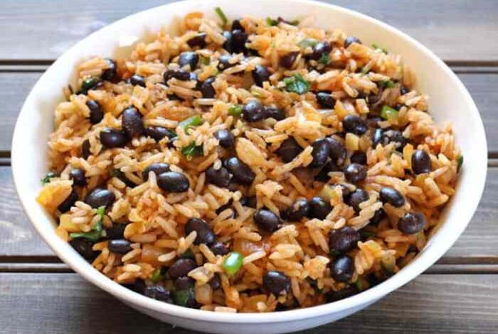 Mexican black beans and rice