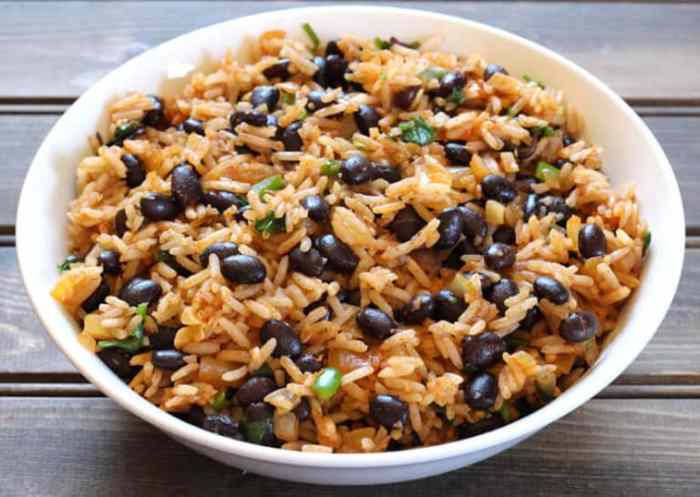 Mexican black beans and rice