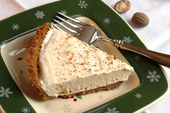 Holiday ginger snap crust