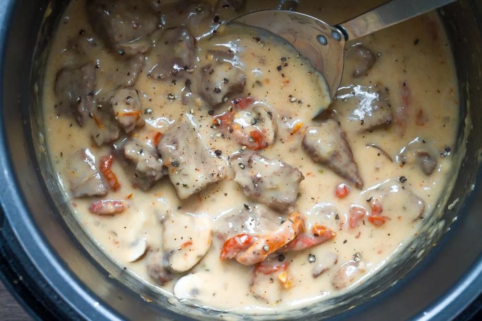 Instant pot ground beef stroganoff