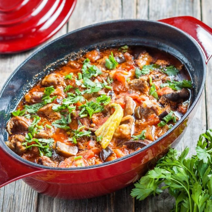 Mamas oh so savory lamb and eggplant casserole