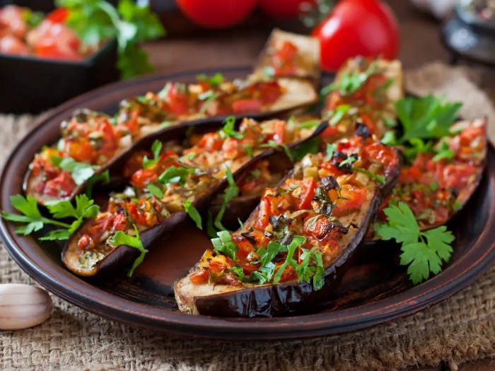 Armenian stuffed eggplant imam bayildi