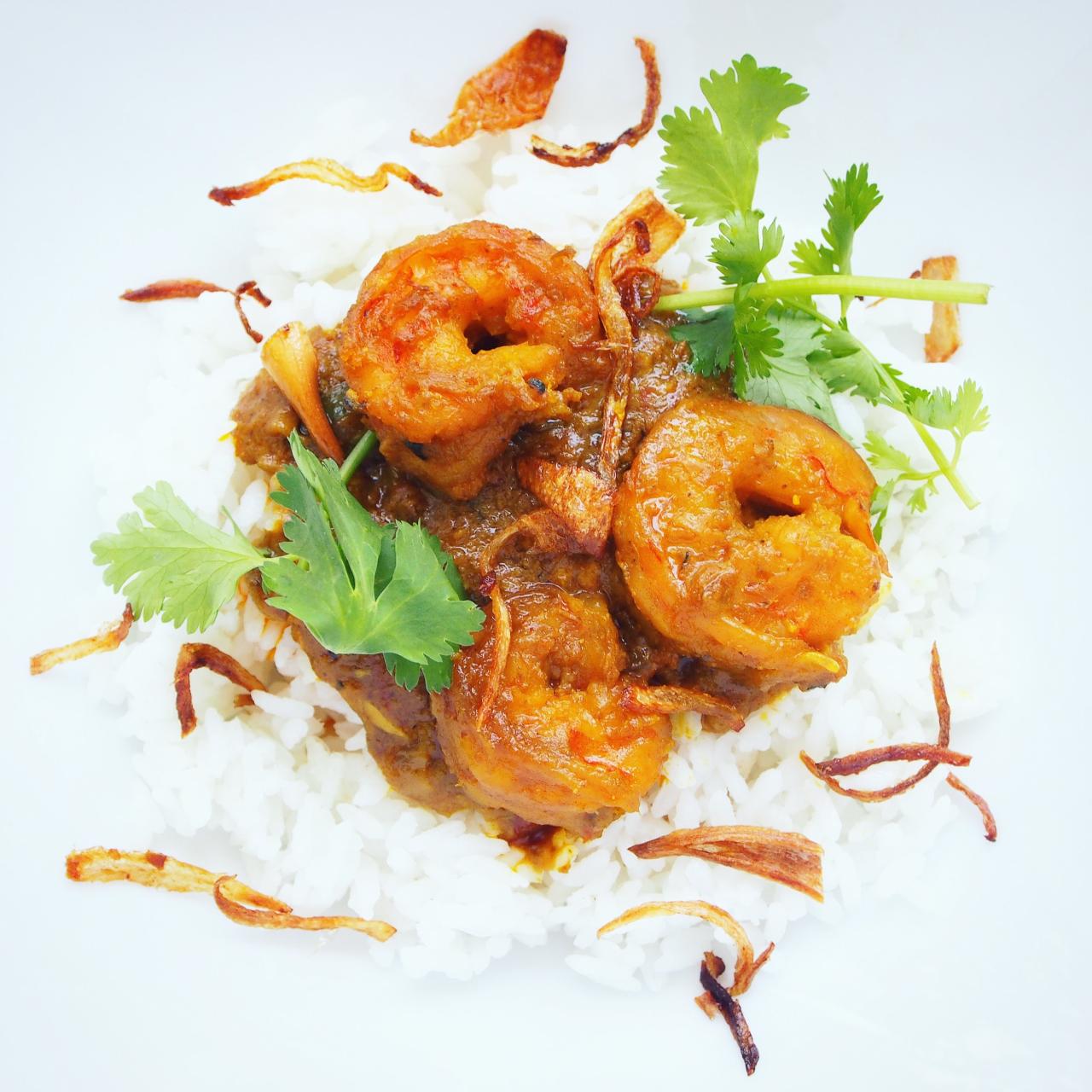 Shrimp curry my dear mudders version