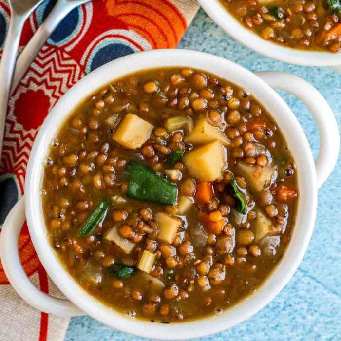 Instant pot lentil soup