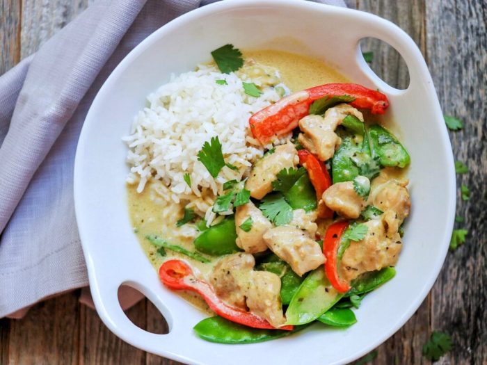 Instant pot thai style green curry chicken