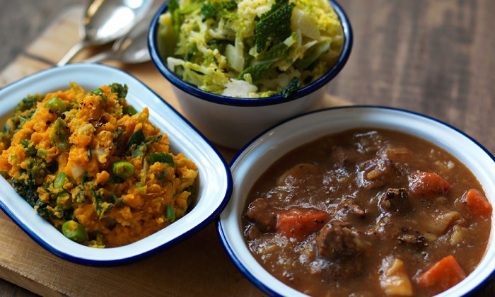 Beer braised irish stew and colcannon