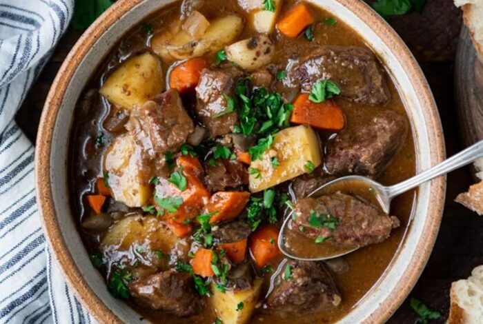 Simple slow cooker irish stew