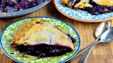 Mystery ingredient wild blueberry pie