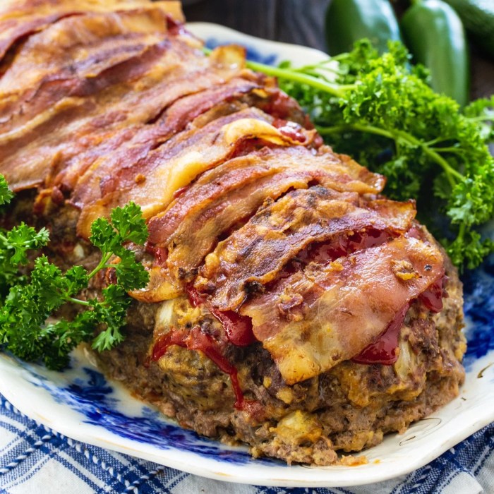 Jalapeno popper stuffed meatloaf