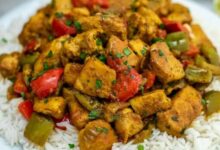 Jamaican style curry chicken