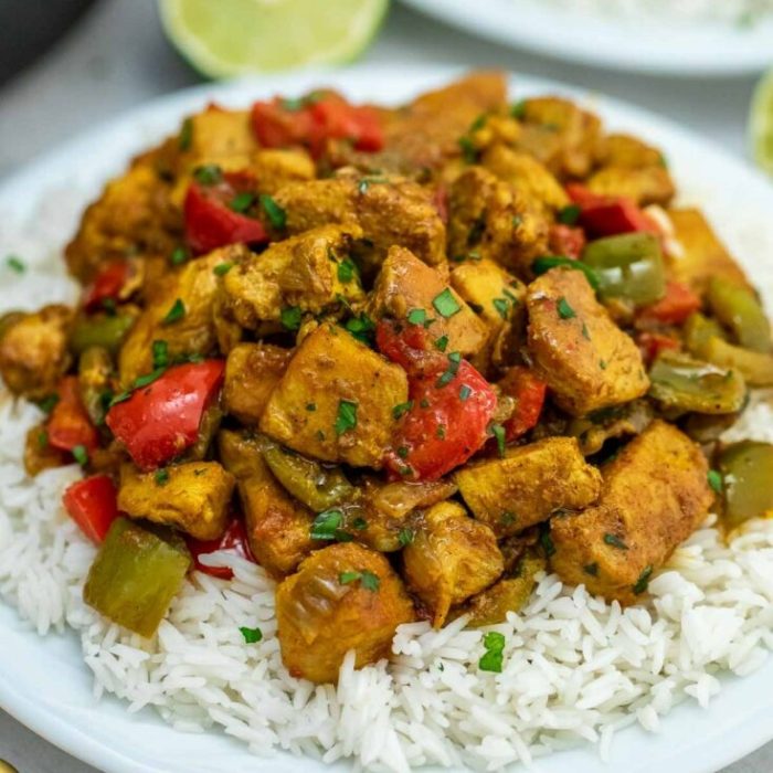 Jamaican style curry chicken