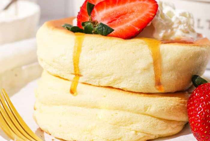 Super fluffy gluten free japanese souffle pancakes