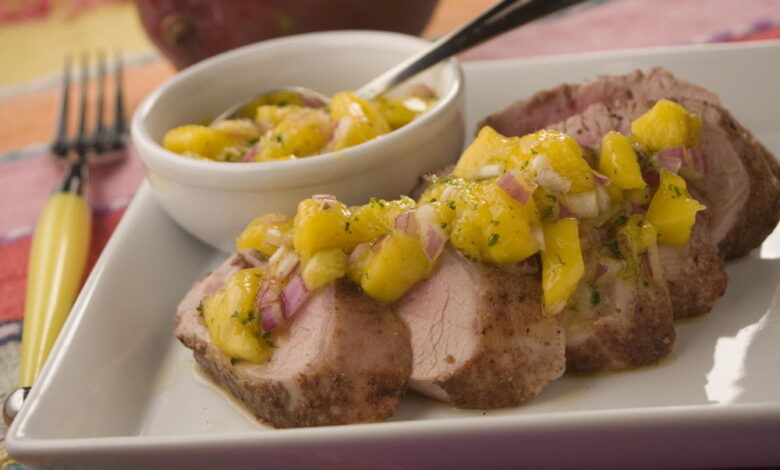 Chef johns grilled jerk pork tenderloin