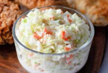 Pickled onion and cilantro coleslaw for pulled pork