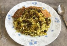 Kalam polo persian cabbage and rice