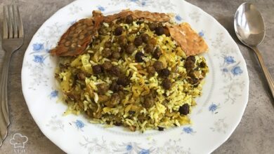 Kalam polo persian cabbage and rice