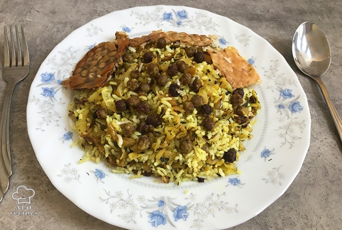 Kalam polo persian cabbage and rice