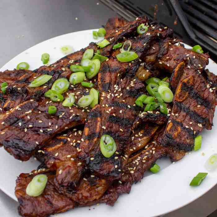 Kalbi korean bbq short ribs