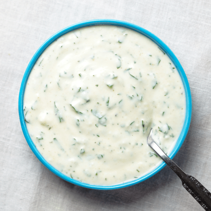 Greek yogurt ranch salad dressing