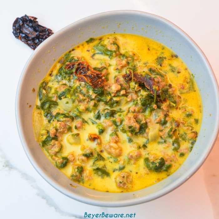 Low carb zuppa toscana