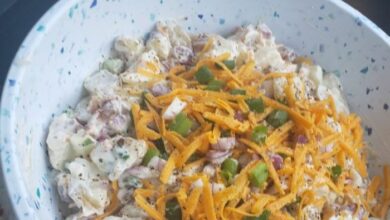 Loaded baked potato salad