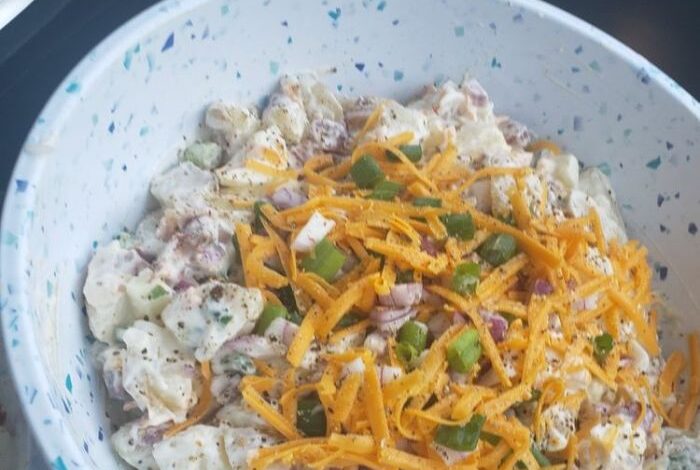 Loaded baked potato salad