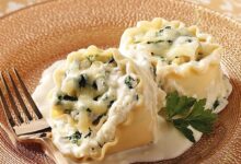 Spinach lasagna roll ups