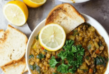 Lebanese style red lentil soup