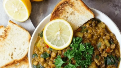 Lebanese style red lentil soup