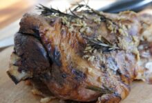 Slow cooker leg of lamb