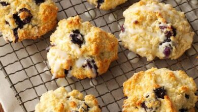 Blueberry lemon breakfast biscuits