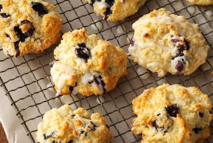 Blueberry lemon breakfast biscuits