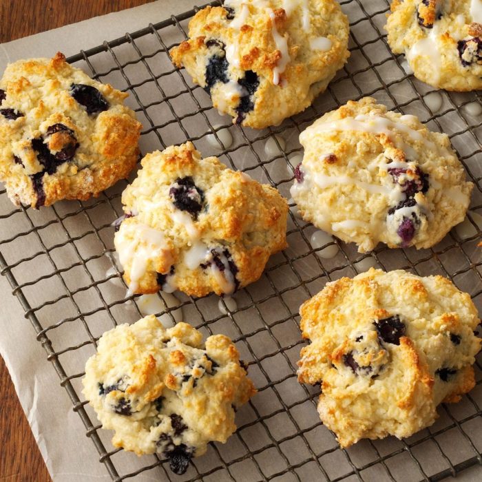 Blueberry lemon breakfast biscuits