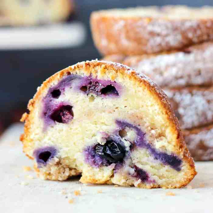 Easy lemon blueberry bundt cake