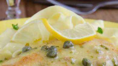 Lemon caper butter sauce