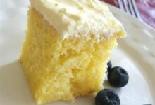 Lemon cooler cream cake