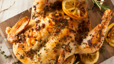 Roasted lemon herb chicken