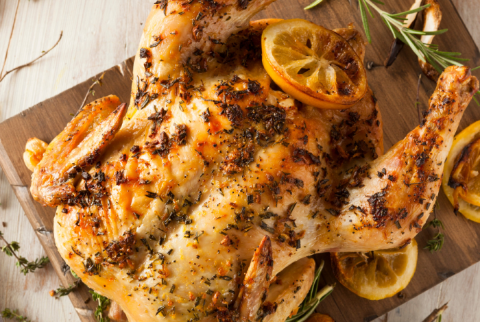 Roasted lemon herb chicken