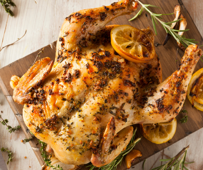 Roasted lemon herb chicken