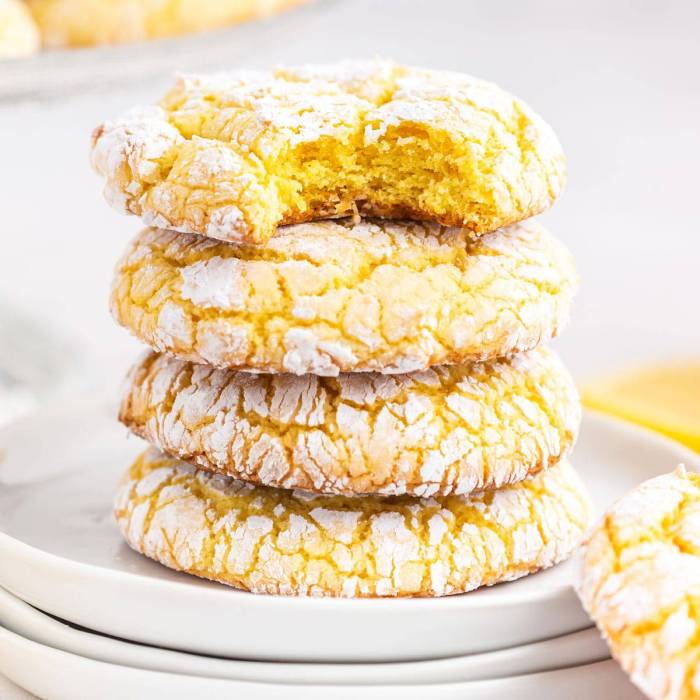 Crisp lemon cake mix cookies