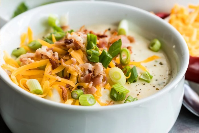 Loaded baked potato soup