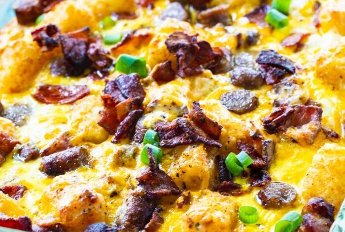 Tater tot breakfast casserole