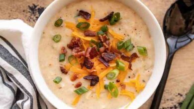 Baked potato soup i