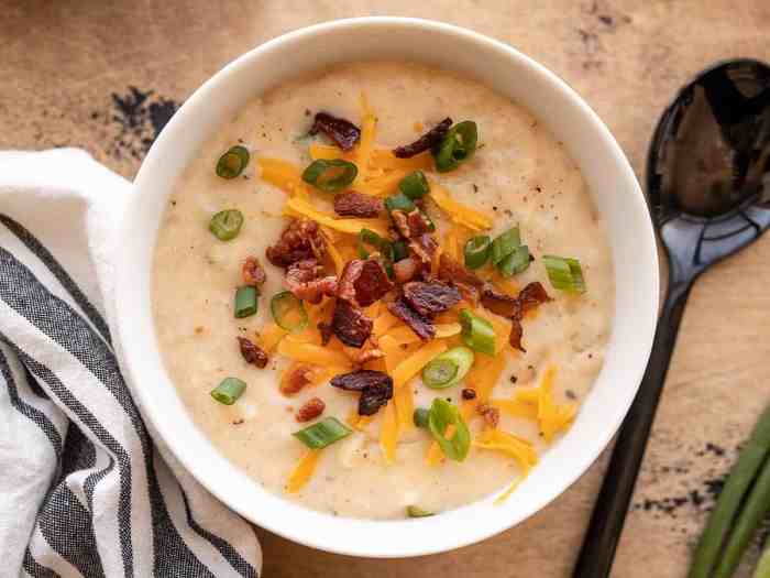 Baked potato soup i